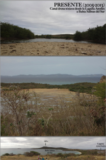 En la actualidad, la Laguna Anones descarga sus tóxicos al mar. (Foto / Suministrada)