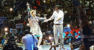 Jenniffer González baila junto a Ricardo Rosselló. (Foto/Suministrada)