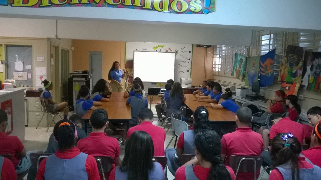 Aprenden sobre el calentamiento global estudiantes de la escuela Carmen Feliciano de Río Grande