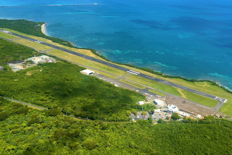 Aeropuerto Antonio Rivera Rodríguez en Vieques. (Foto FEMA/Eliezer Hernández)

