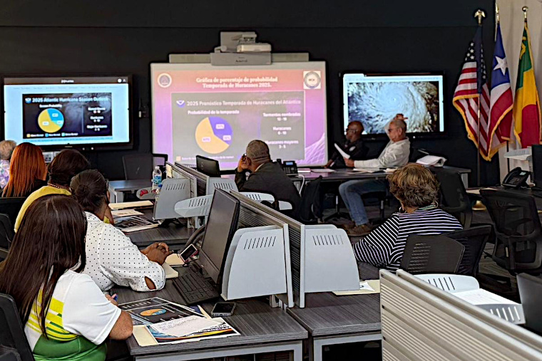 Foto de las facilidades del Centro de Operaciones de Emergencia (COE) de Loíza, localizado en el Centro de Servicios Municipales Carlos Escobar López. (Foto/Suministrada)
