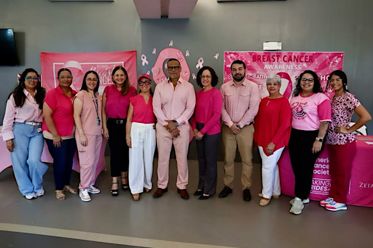 Rector interino, junto a su equipo de trabajo y comiteě organizador del evento. (Foto/Suministrada)