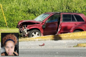 Angelica Lebrón De Jesús, en el recuadro, de 42 años, y su hijo Jayden Bermúdez Lebrón, de 12 años, residentes de Loíza, fallecieron en el lugar. Kenny Yadiel Almonte Olea, de 14 años y residente de Carolina, falleció posteriormente en un hospital del área. (Fotos/Suministradas)